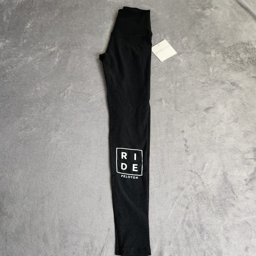 Beyond Yoga Peloton RIDE High Waisted Leggings Women's XS Black New USA Soft